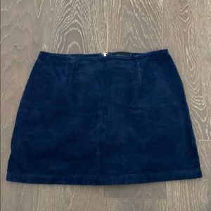 Blue corduroy skirt